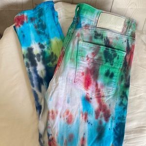 M.Society Size 28 X 30 OOK Skinny  Tie-Dye Jeans